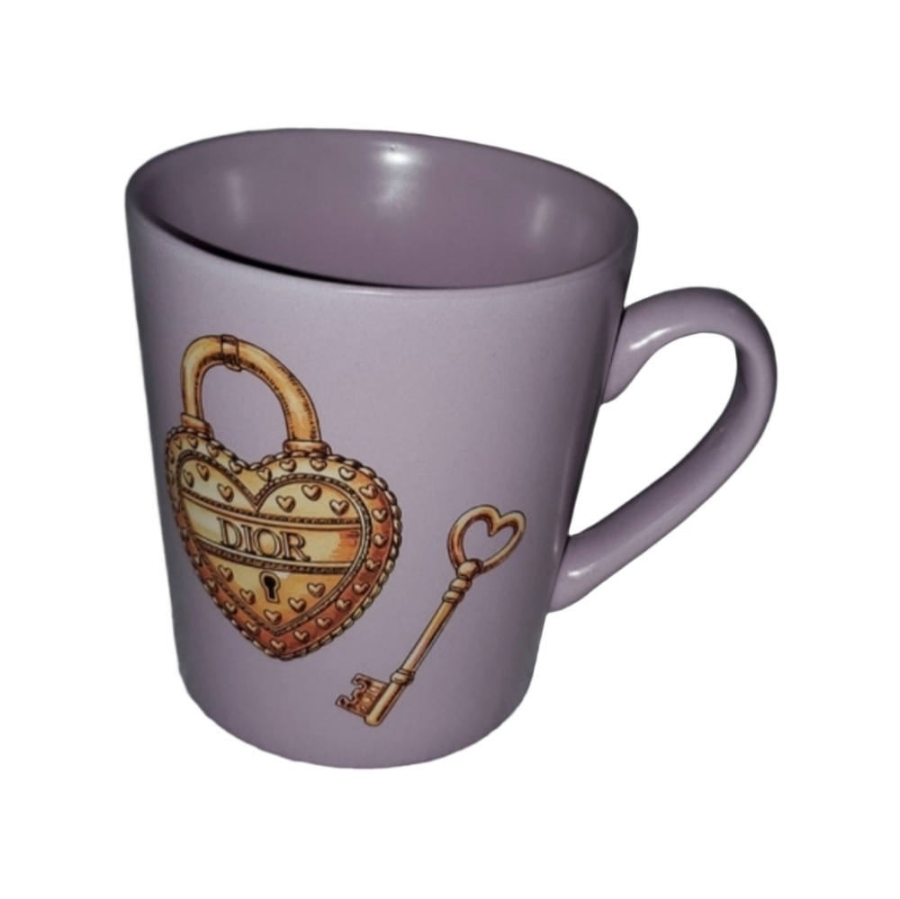 Dior Gold Heart and Key Mug by Fig and Fern - Picture 6 of 6